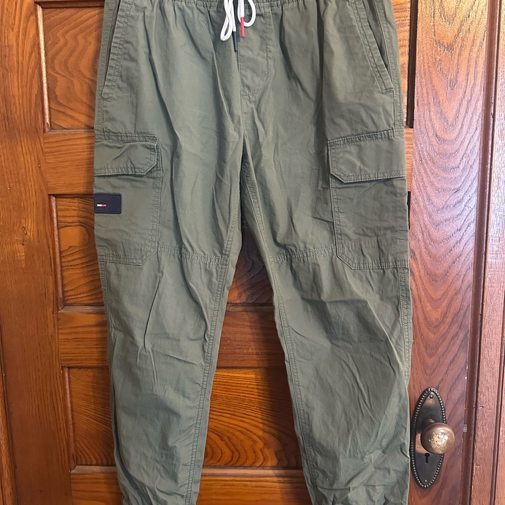 Tommy Hilfiger Olive Cargo Pants for Men
